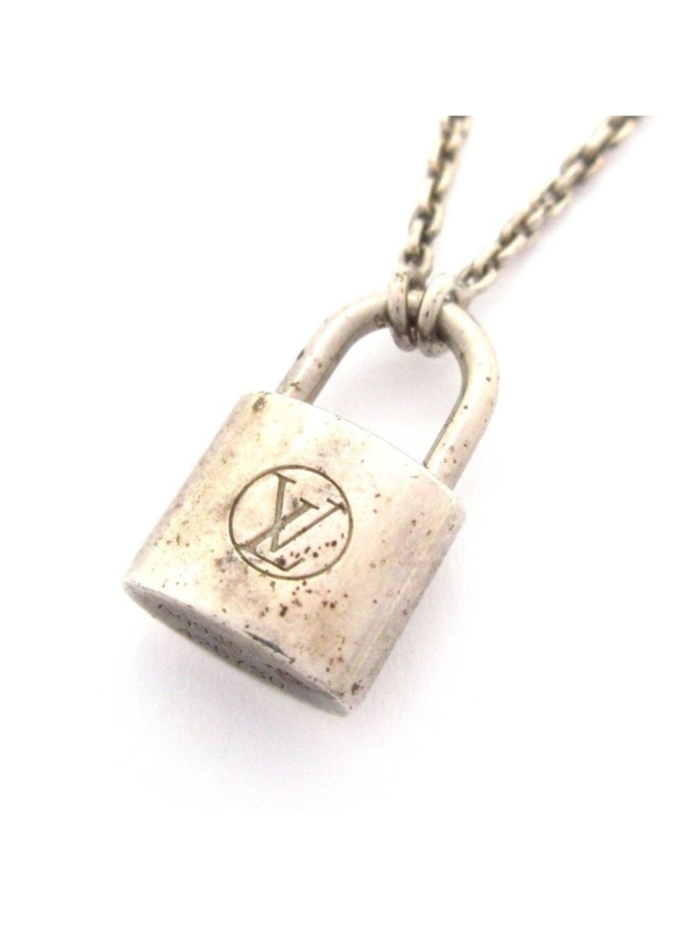Louis Vuitton Necklace Pendentif Silver Lockit